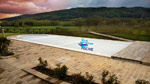 copertura della piscina blue river piscine