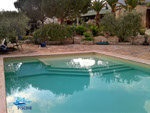 scale ad angolo per entrare uscire dalla piscina